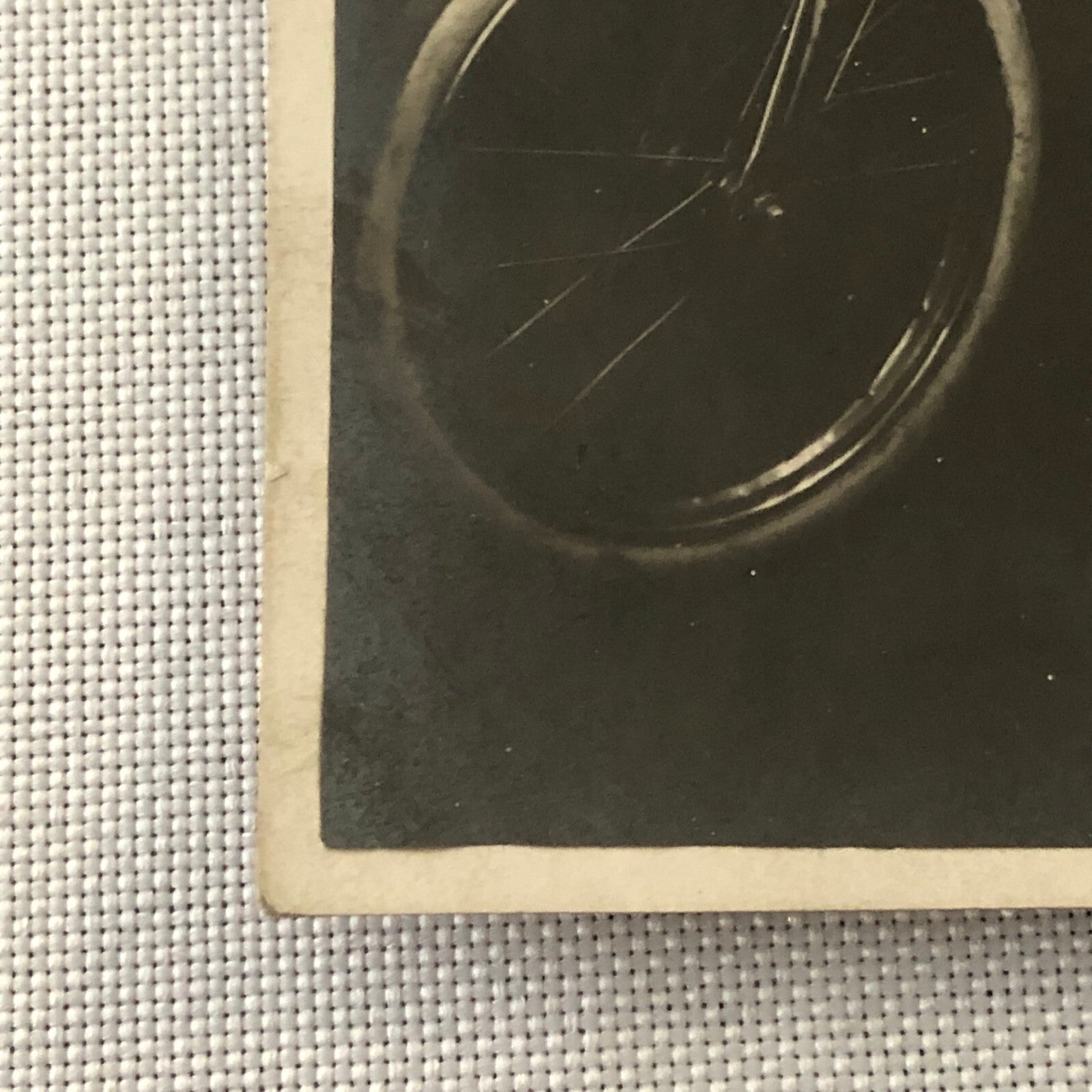 Circus Performer Girl Child on Bicycle Real Photo Postcard Post Card RPPC