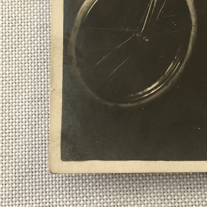 Circus Performer Girl Child on Bicycle Real Photo Postcard Post Card RPPC