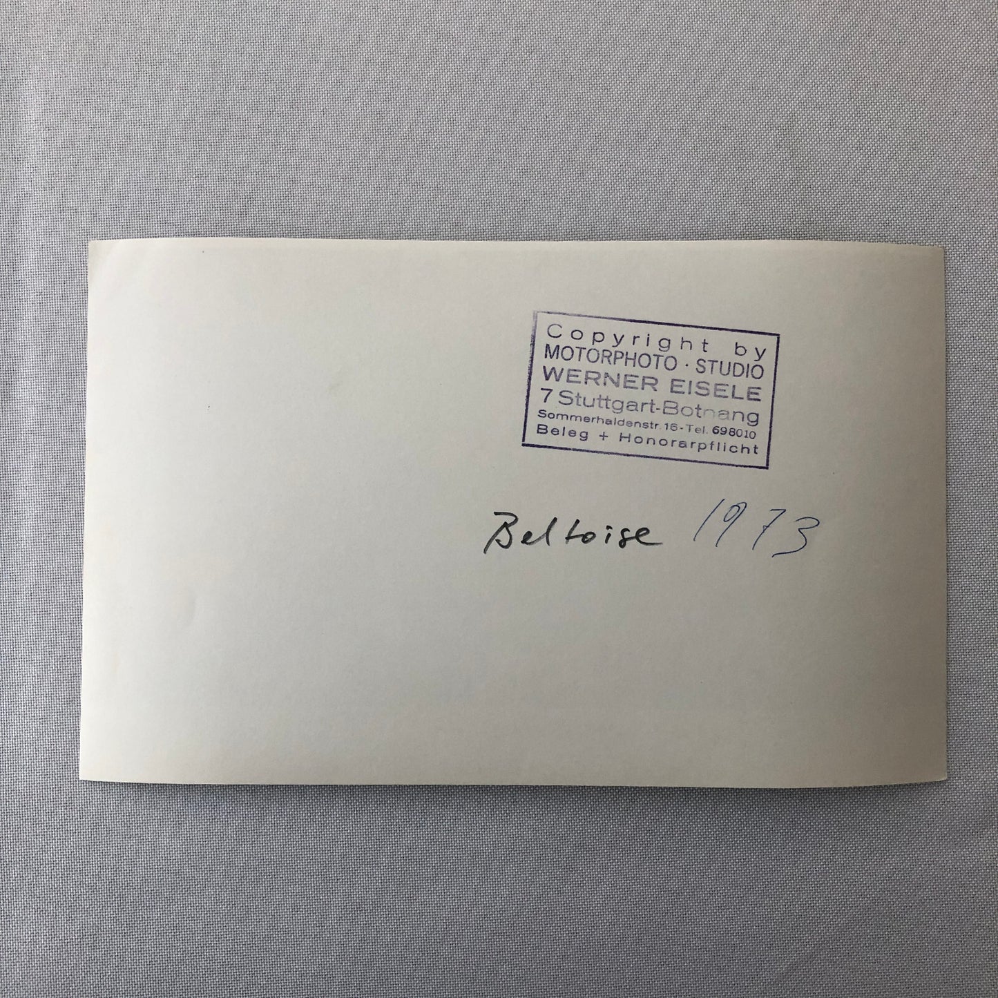 Vintage Racing Photo Photograph Jean-Pierre Beltoise 1973 JP Beltoise BRM Car