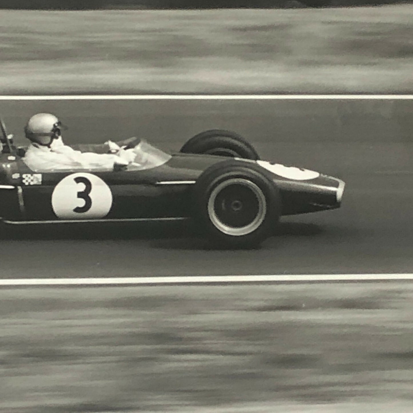 Vintage Racing Photo Photograph Jack Brabham Driver Race Car DPPI 