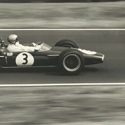Vintage Racing Photo Photograph Jack Brabham Driver Race Car DPPI 