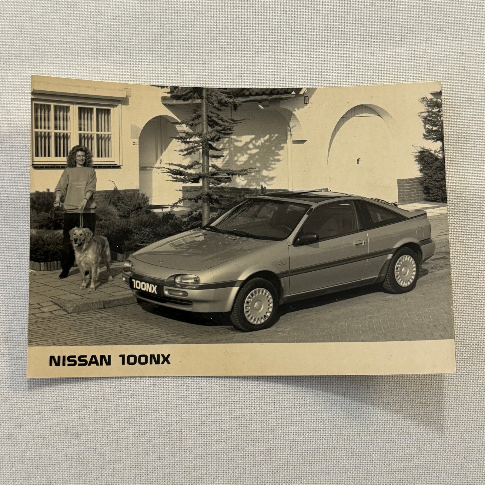 Nissan 100NX 100 NX Factory Press Photo Photograph Lot 2x Vintage