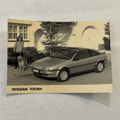 Nissan 100NX 100 NX Factory Press Photo Photograph Lot 2x Vintage
