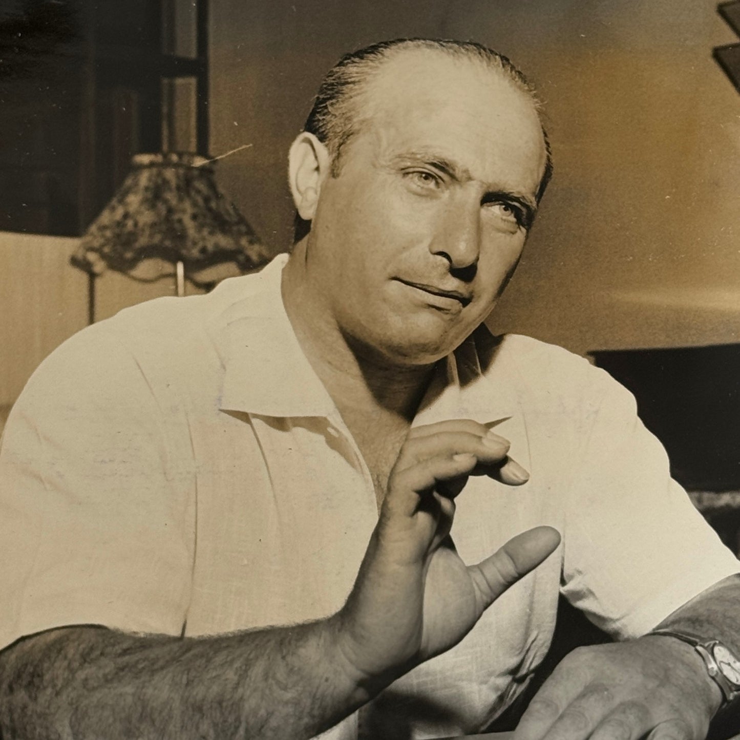 Juan Manuel Fangio Retirement Vacation Holiday Italian Press Photo F1 Racing