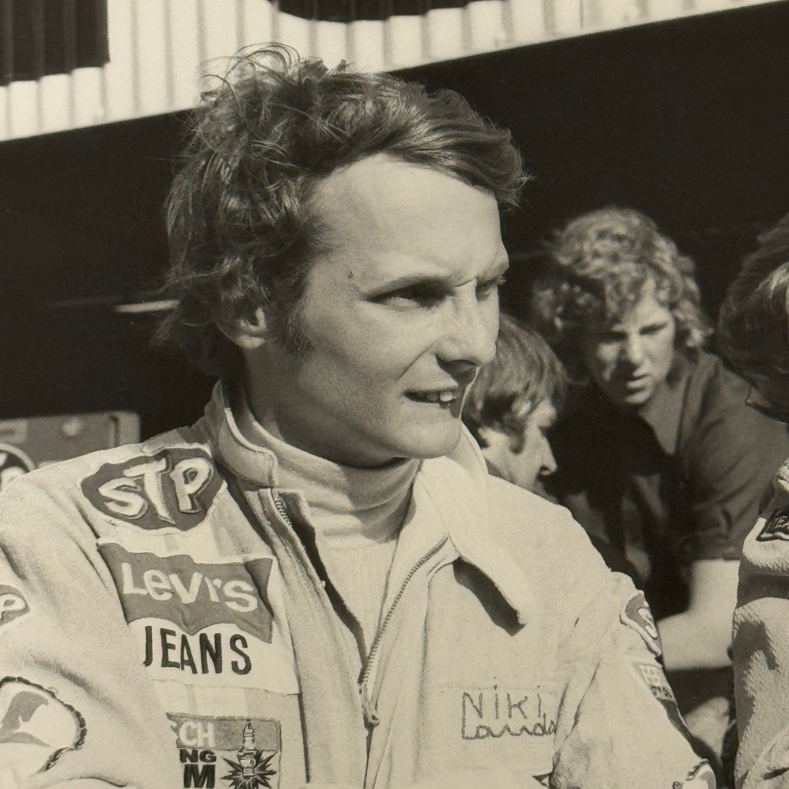 Vintage Racing Photo Niki Lauda Dave Walker 1972 Grand Prix Race