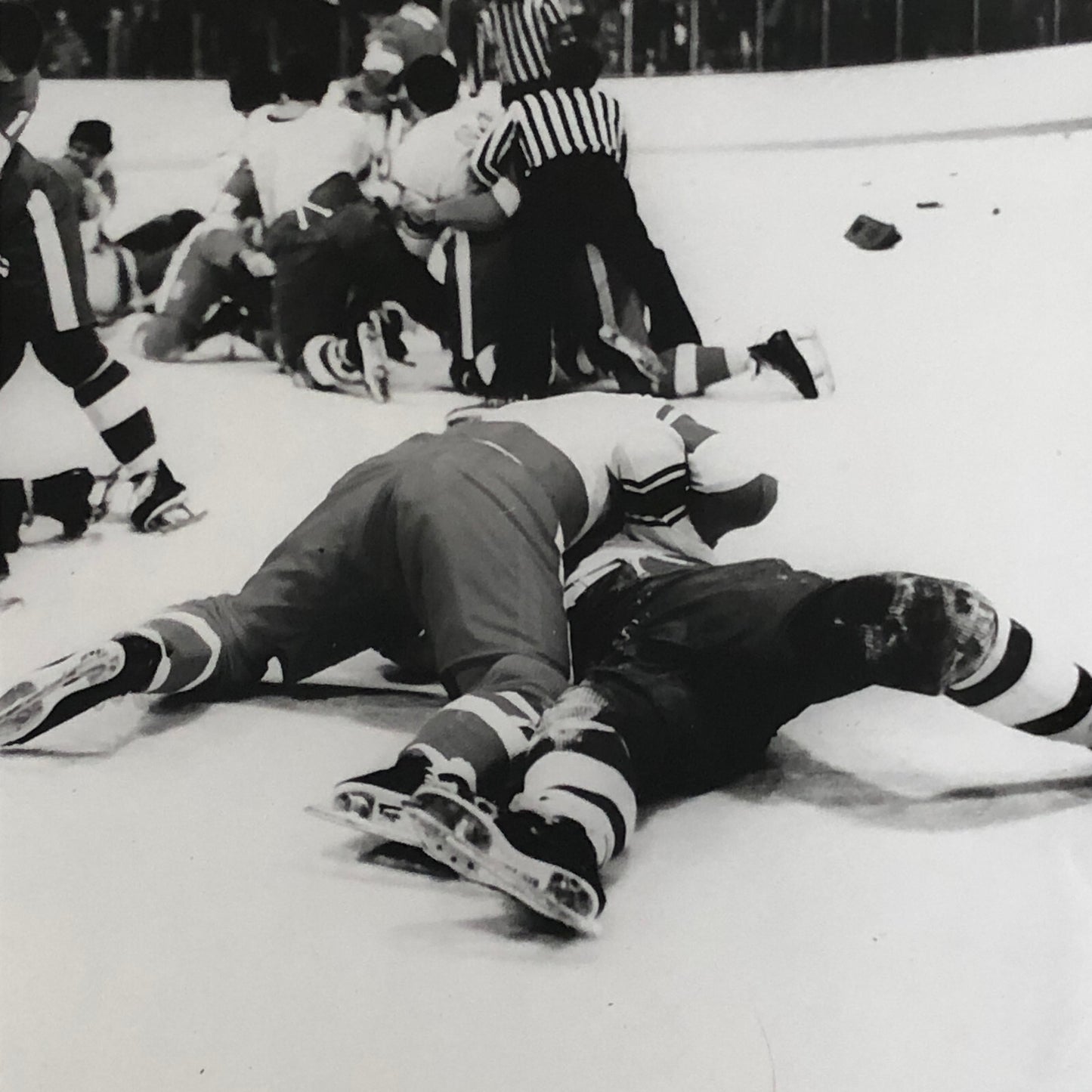 Montreal University Hockey Fight Press Photo Photograph Yesterday Documentary