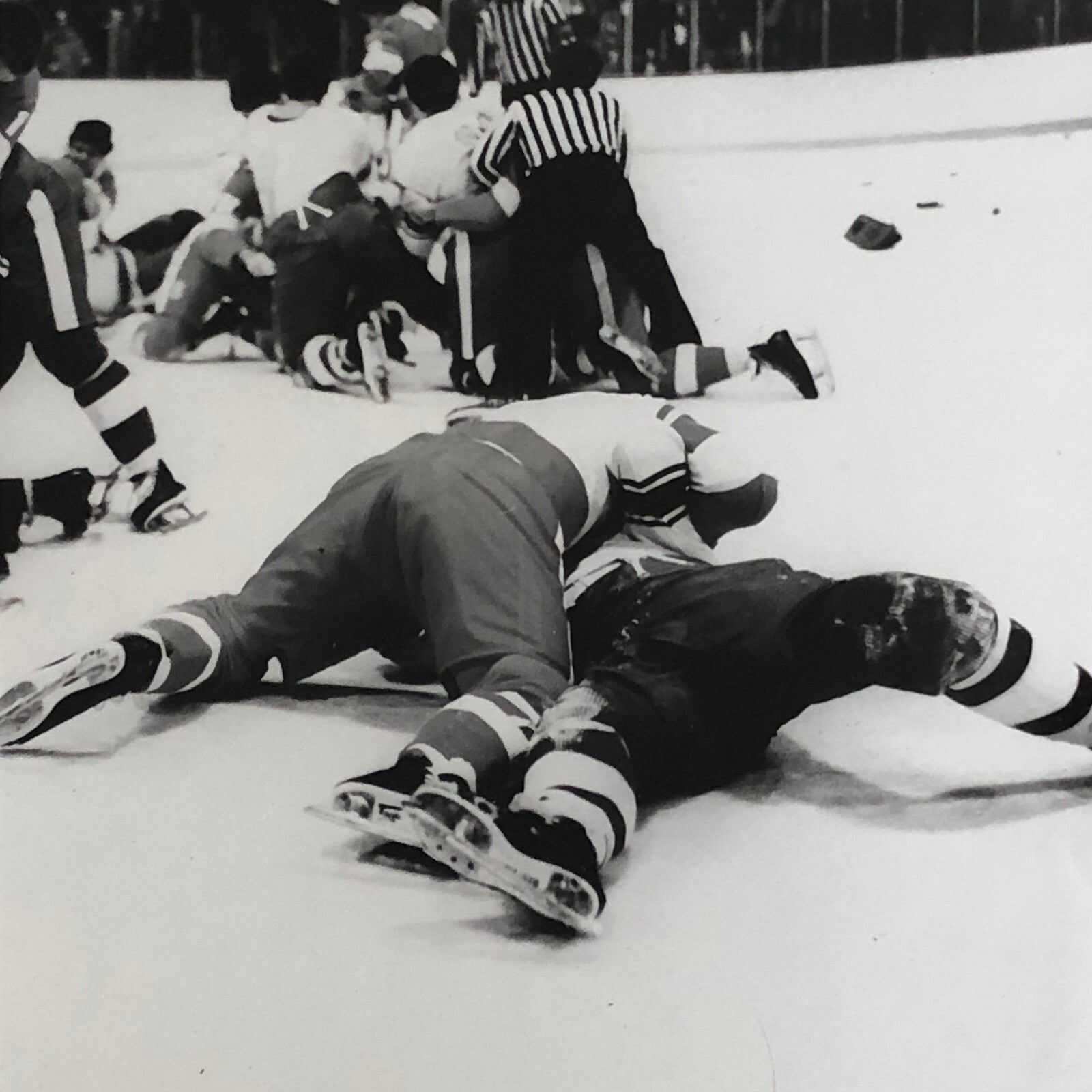 Montreal University Hockey Fight Press Photo Photograph Yesterday Documentary