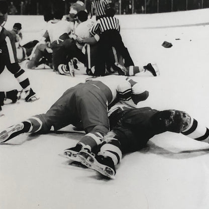 Montreal University Hockey Fight Press Photo Photograph Yesterday Documentary