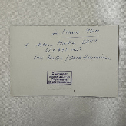 1960 LeMans Aston Martin DBR1 Racing Car Vintage Image Modern Print Ian Baillie