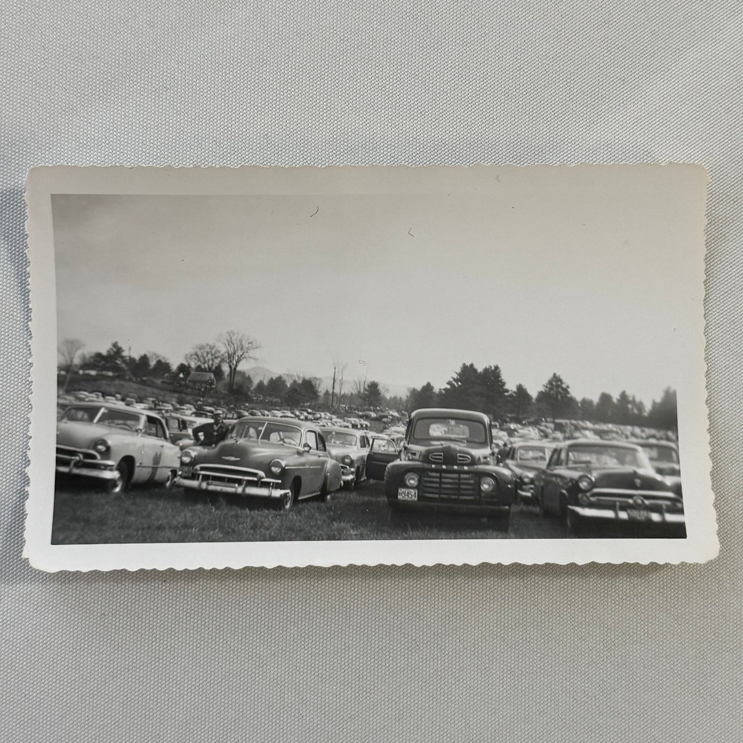 Vintage Car Automobile Photo Photograph Print Pickup Truck Ford Chevrolet