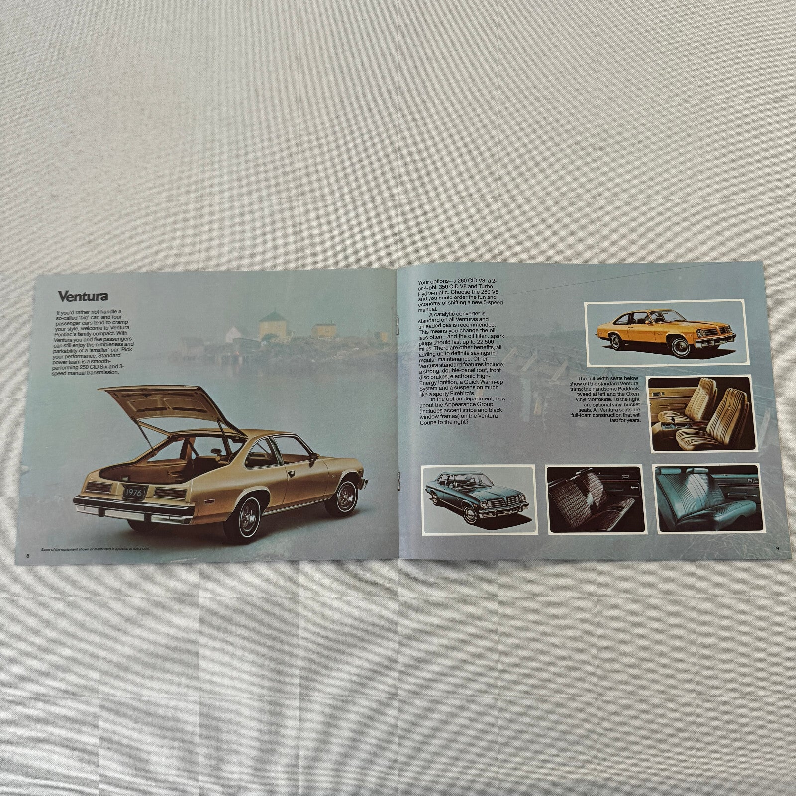 1976 Pontiac Sales Brochure Catalog Sunbird Ventura Astre Vintage Advertising