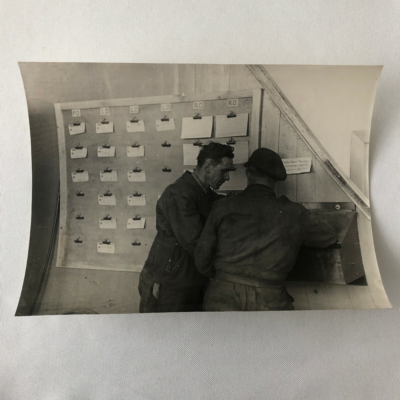 Antique Vintage Factory Company Photo Photograph ERGO Trailer Denmark ? Workers 