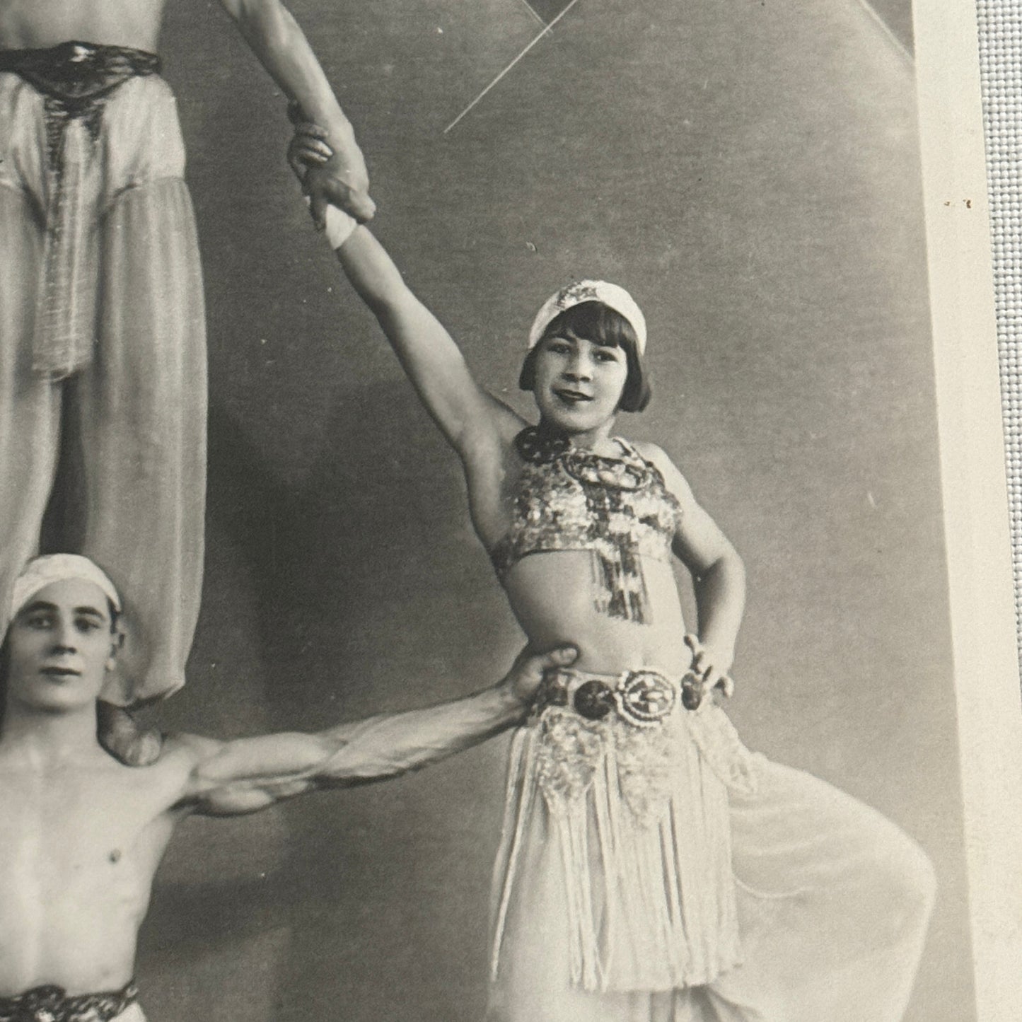 Vintage Circus Acrobat Act Balancing Photo Photograph European Performers