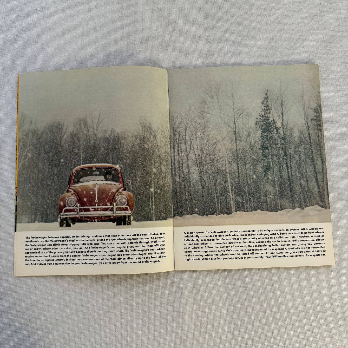 Volkswagen VW 1200 Beetle Bug Car Sales Brochure Catalog Advertising Vintage