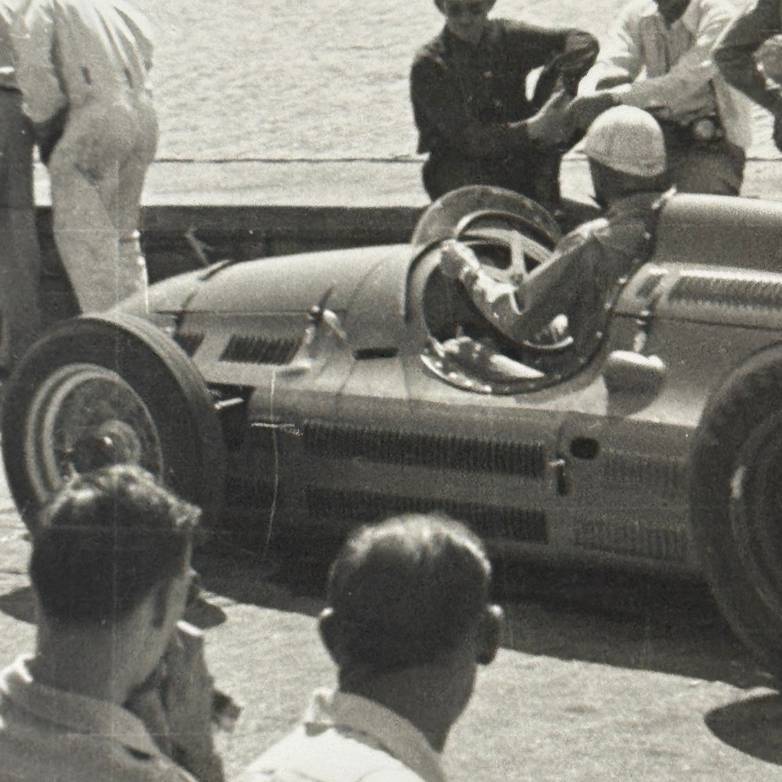 Vintage Racing Photo Photograph Unidentified Car MODERN PRINT