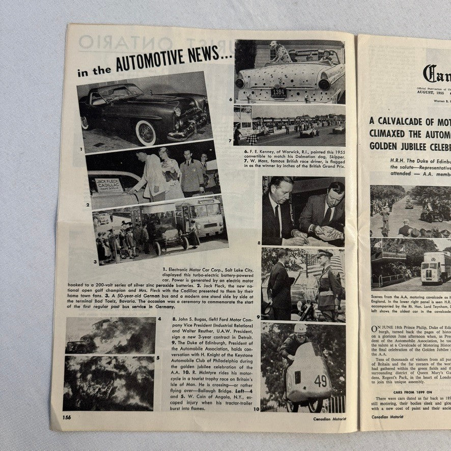 1955 Canadian Motorist Magazine General Motors Parade of Progress Futureliner +