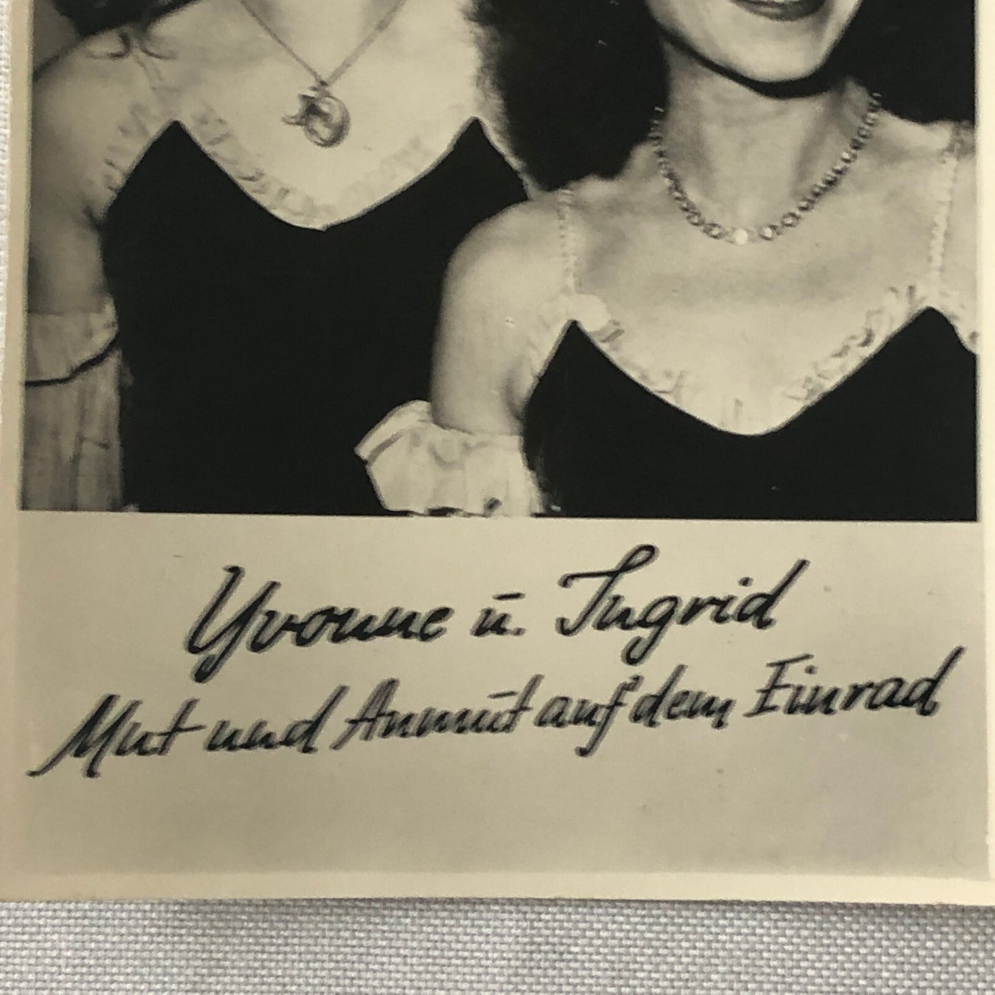 Circus Performer Acrobat Photo Photograph Yvonne and Ingrid Vintage