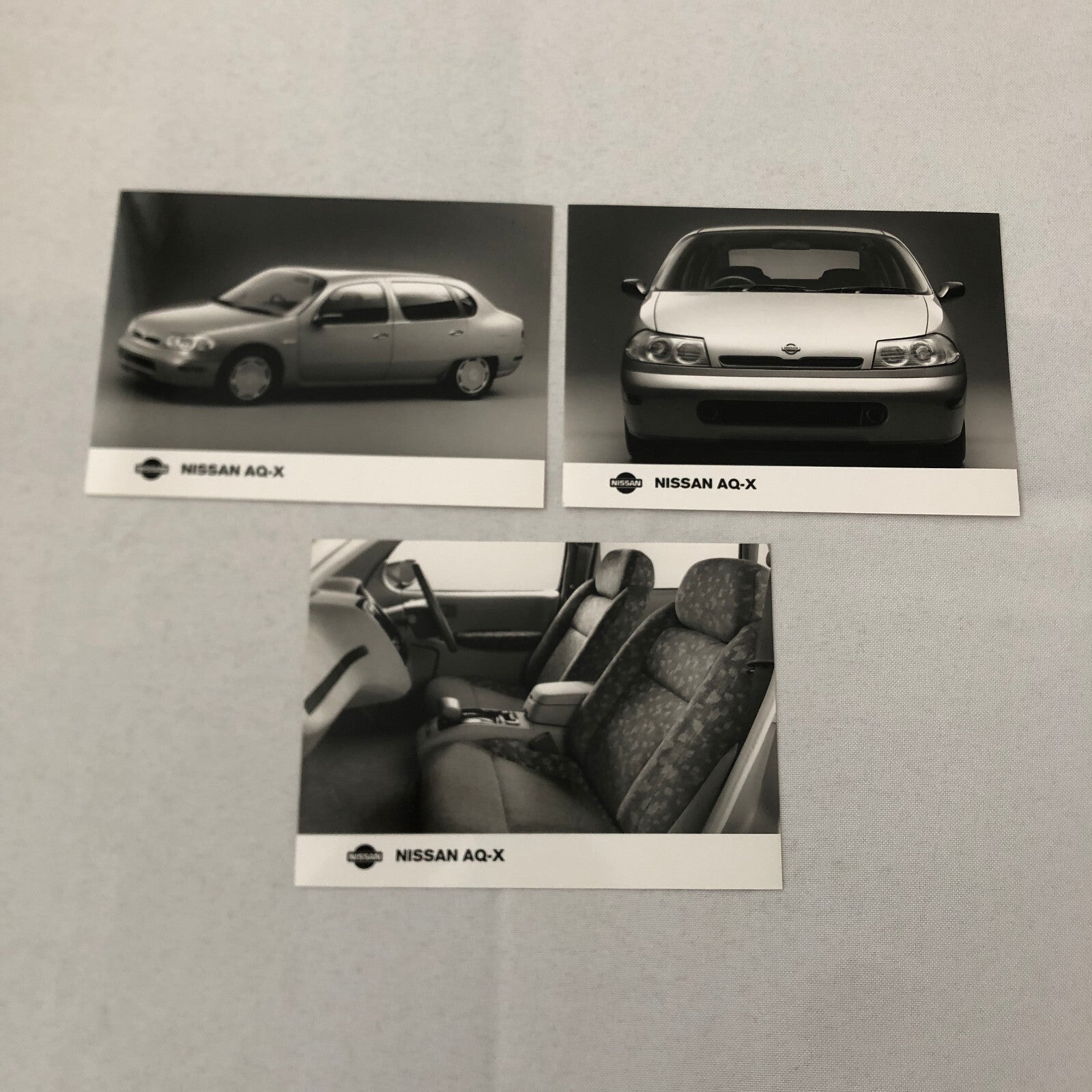 Nissan AQ-X Concept Car Prototype Factory Press Photo Photograph Print Lot 3x