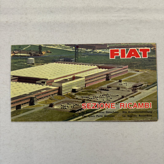 Fiat Ricambi Spare Parts Factory Sales Brochure Catalog Advertising European