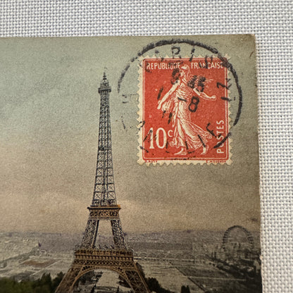 Vintage Zeppelin Airship Dirigible Postcard Post Card French La Republique