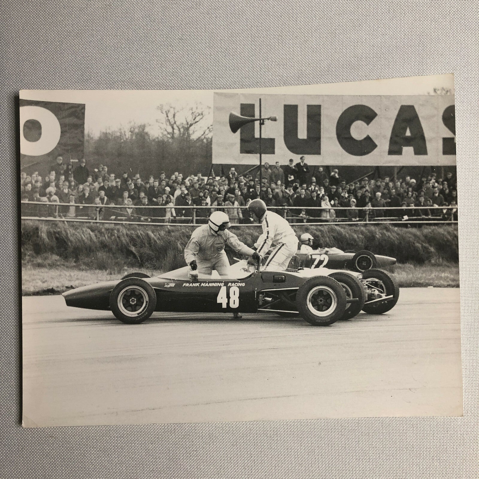 Vintage Car Racing Driver Photo Photograph - Silverstone Easter Monday 1967 