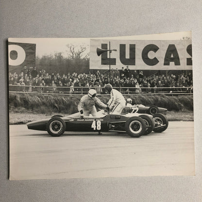 Vintage Car Racing Driver Photo Photograph - Silverstone Easter Monday 1967 