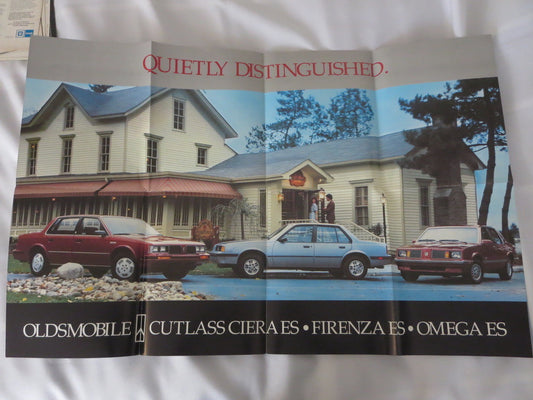 1983 Oldsmobile ES Sales Brochure Catalog Omega Cutlass Ciera Firenza