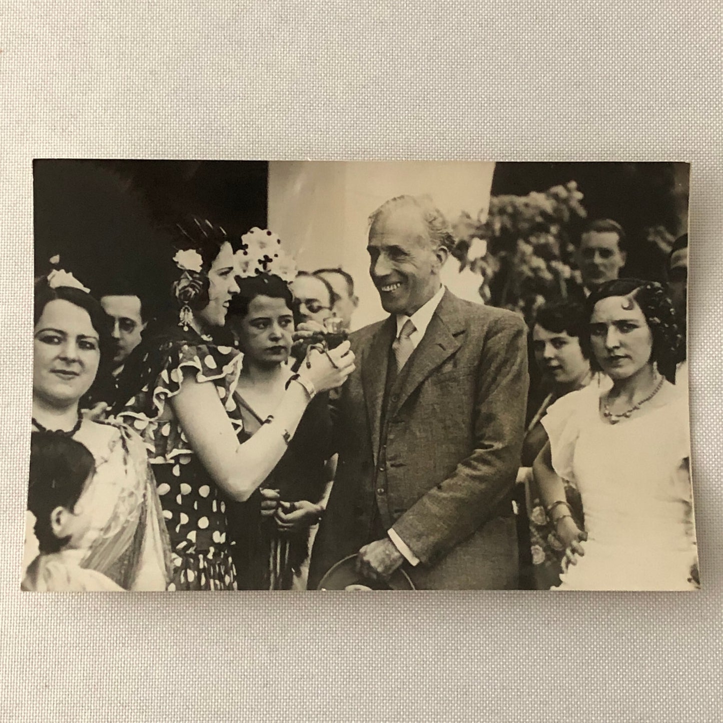 Vintage Press Photo Photograph Spain Feast of Seville President Women 1933 Lot 2