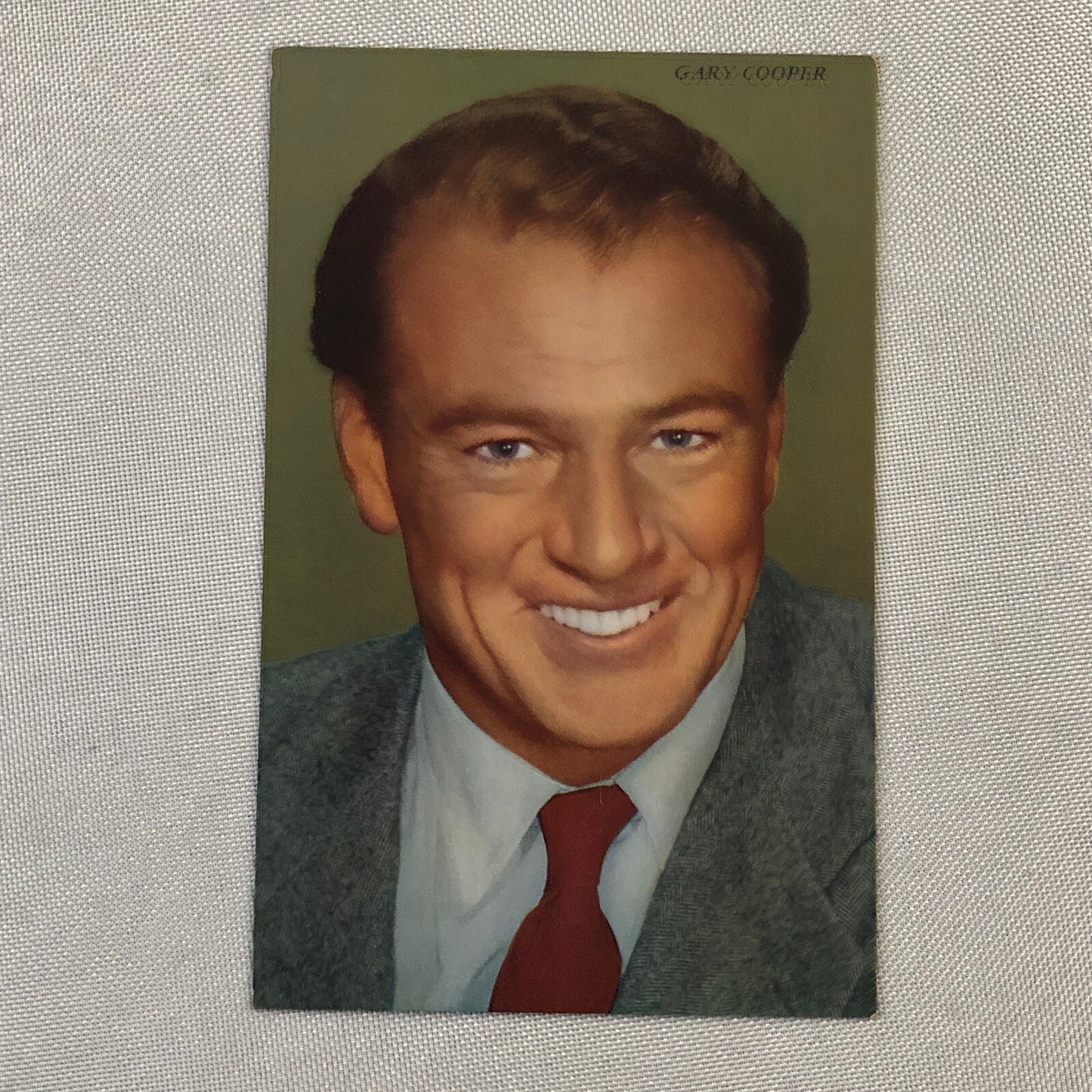Vintage Gary Cooper Actor Postcard Post Card 