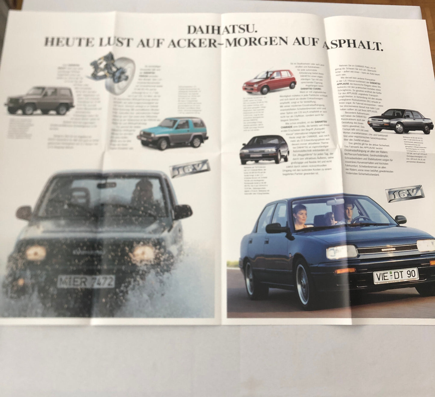 1991 Daihatsu Sales Brochure Catalog X-021 Concept Rocky Applause Feroza GERMAN