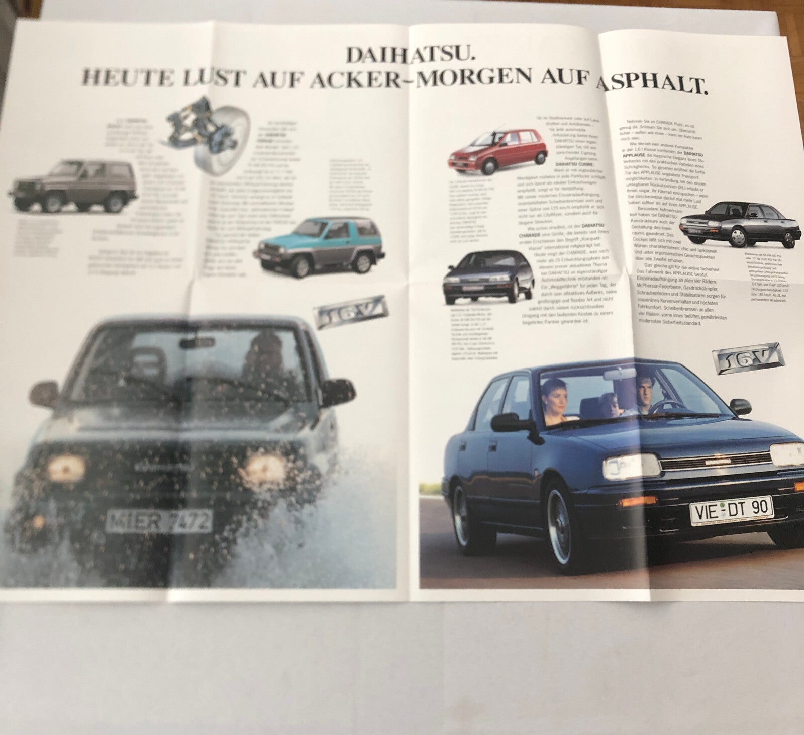 1991 Daihatsu Sales Brochure Catalog X-021 Concept Rocky Applause Feroza GERMAN