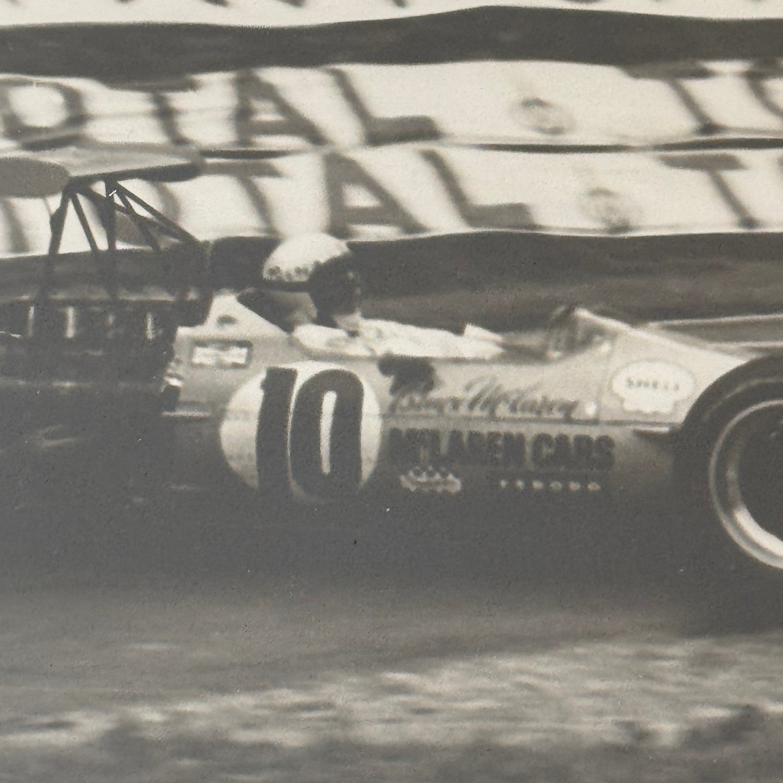 Vintage Racing Photo Bruce McLaren M7A 1968 French Grand Prix Race Motorsport