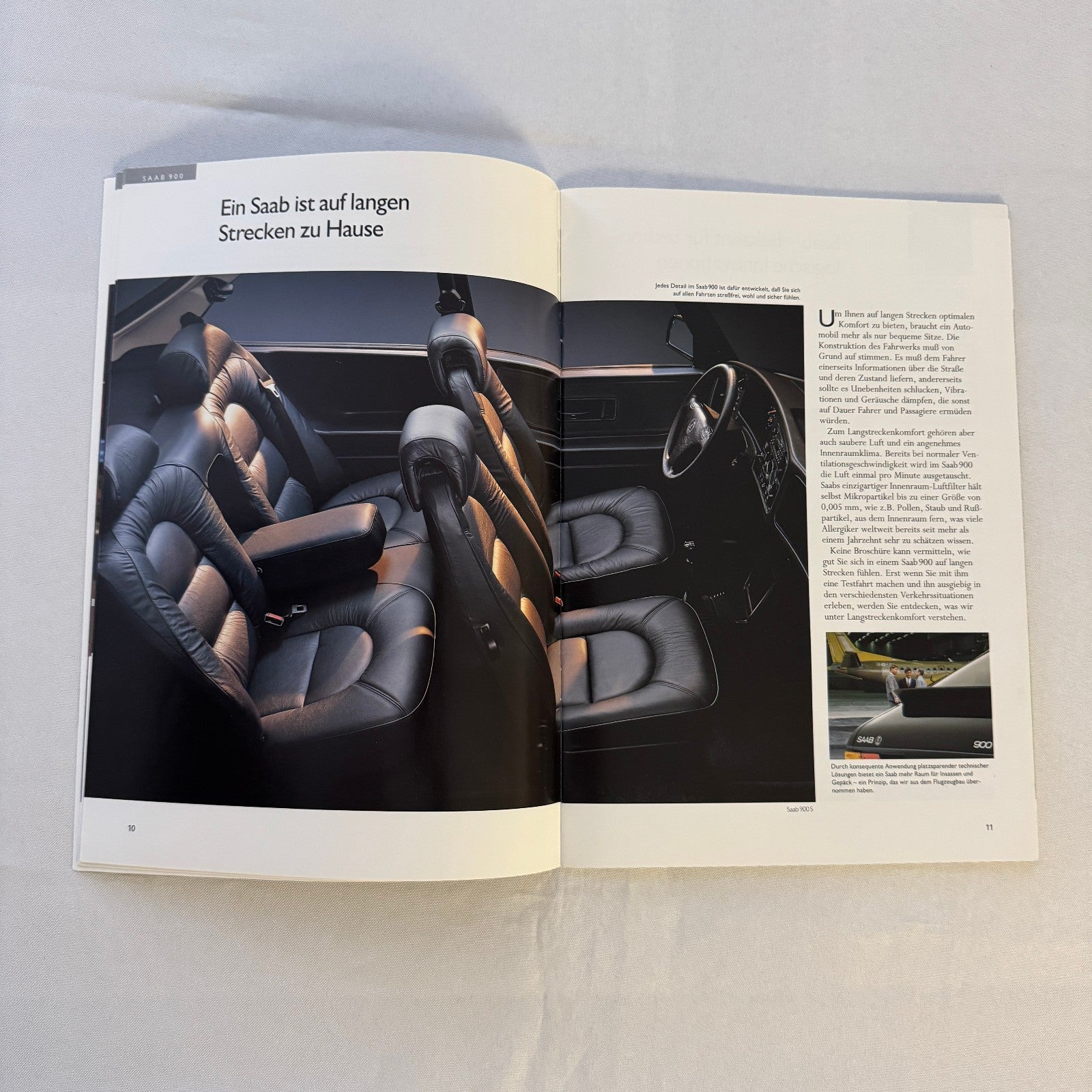 1992 Saab 900 Car Sales Brochure Catalog Saab 900 Cabriolet Turbo 16S GERMAN