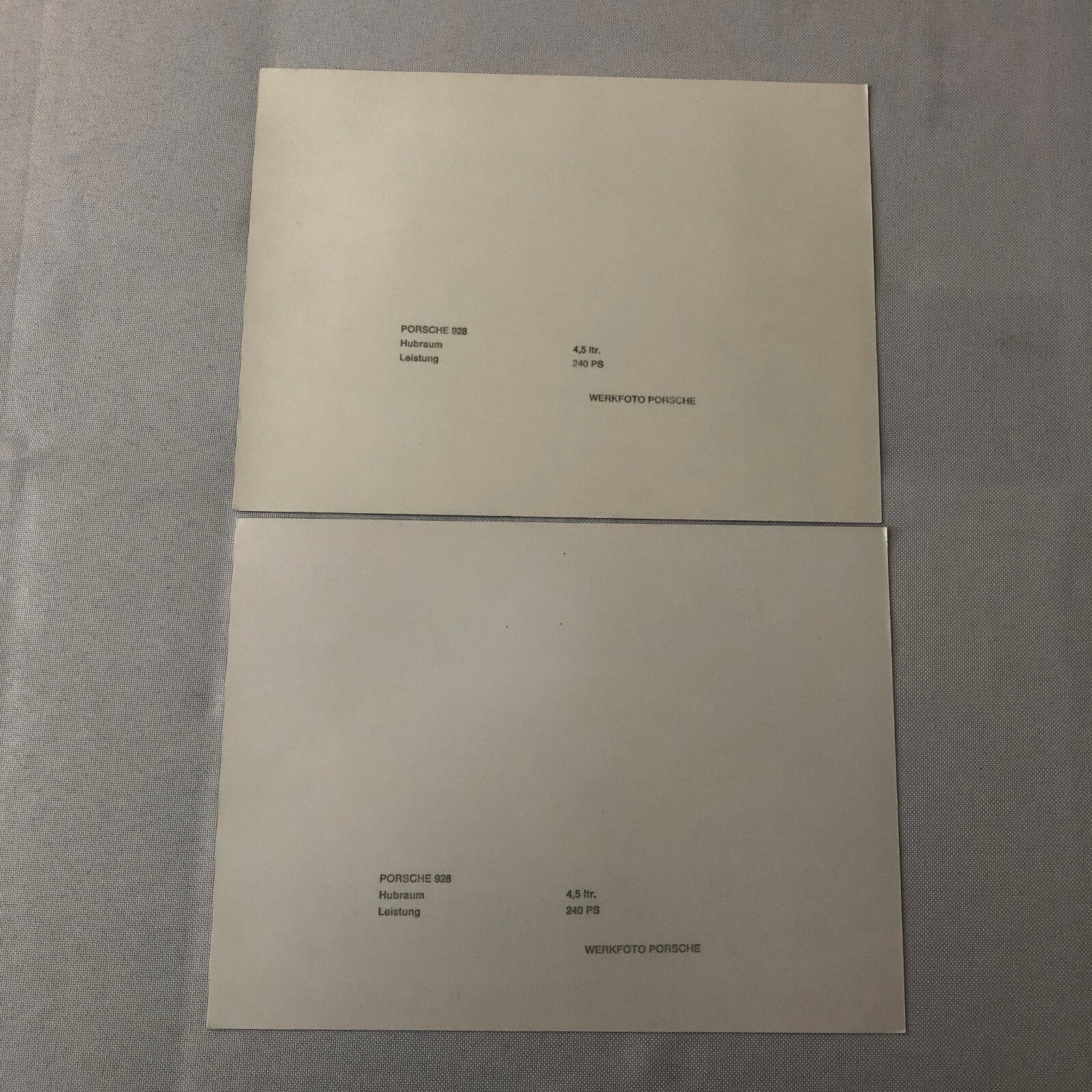 Vintage Porsche 928 Photo Photograph Print Lot of 2