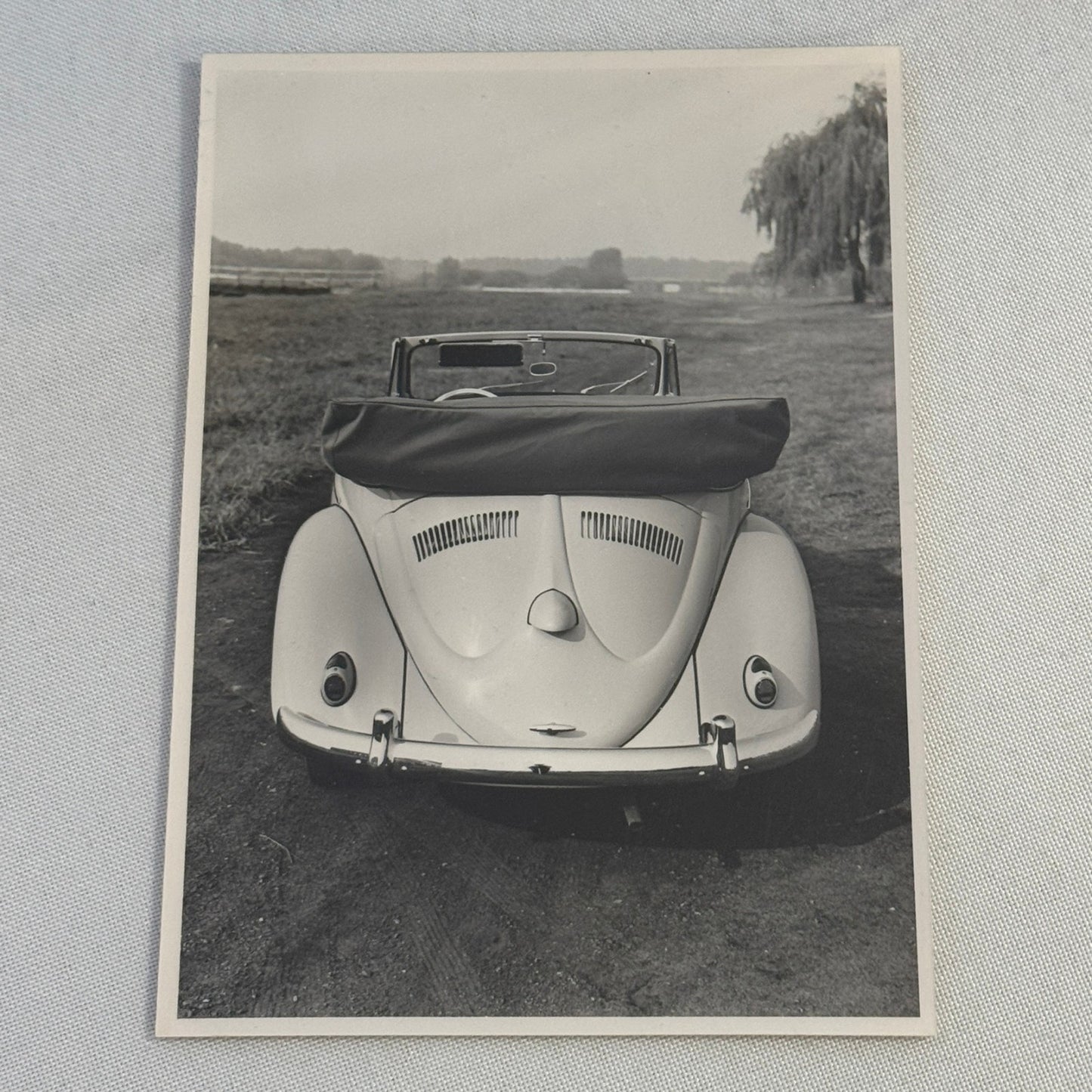 Vintage Volkswagen Beetle Convertible Cabriolet VW Automobile Photo Photograph