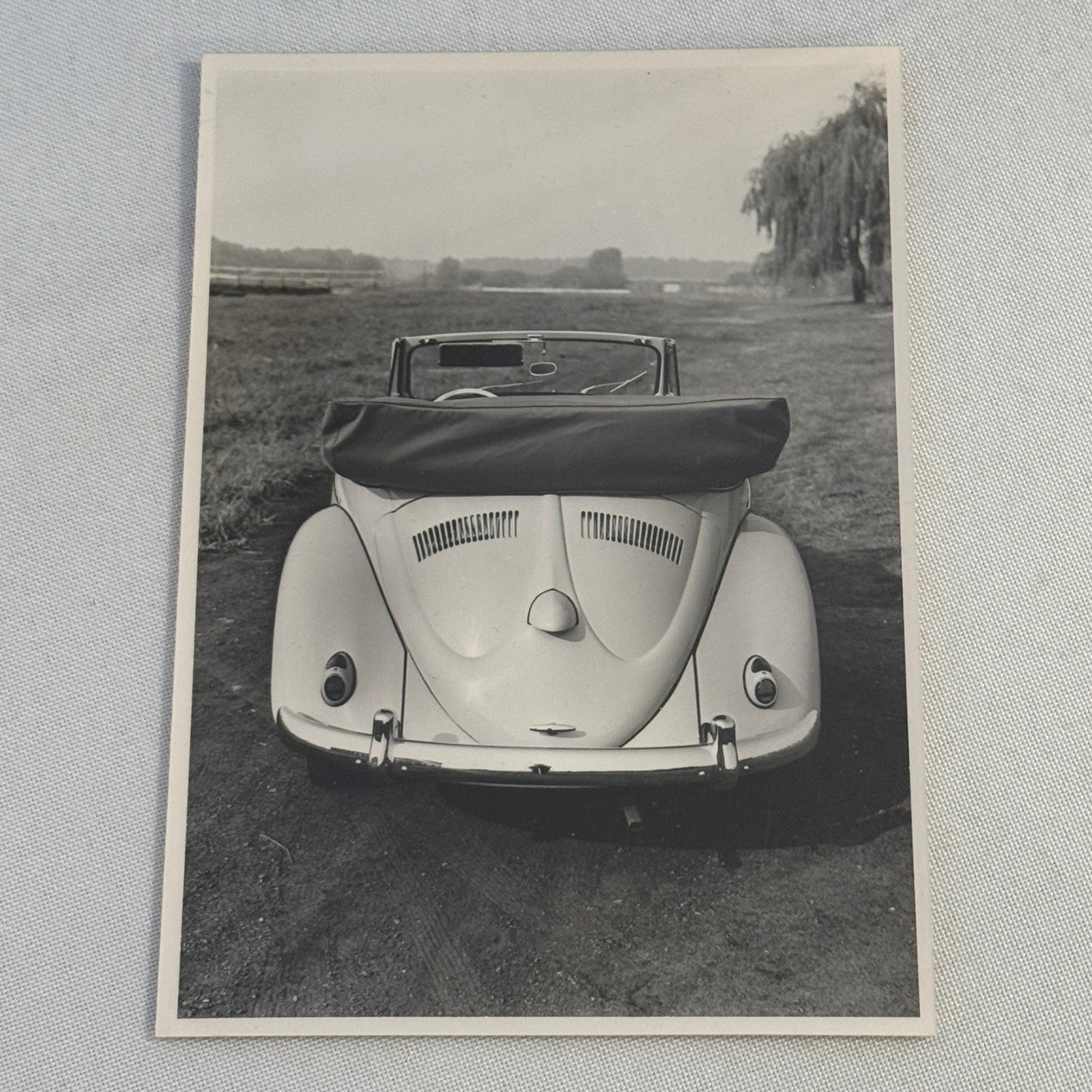 Vintage Volkswagen Beetle Convertible Cabriolet VW Automobile Photo Photograph