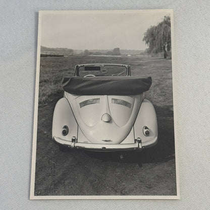 Vintage Volkswagen Beetle Convertible Cabriolet VW Automobile Photo Photograph