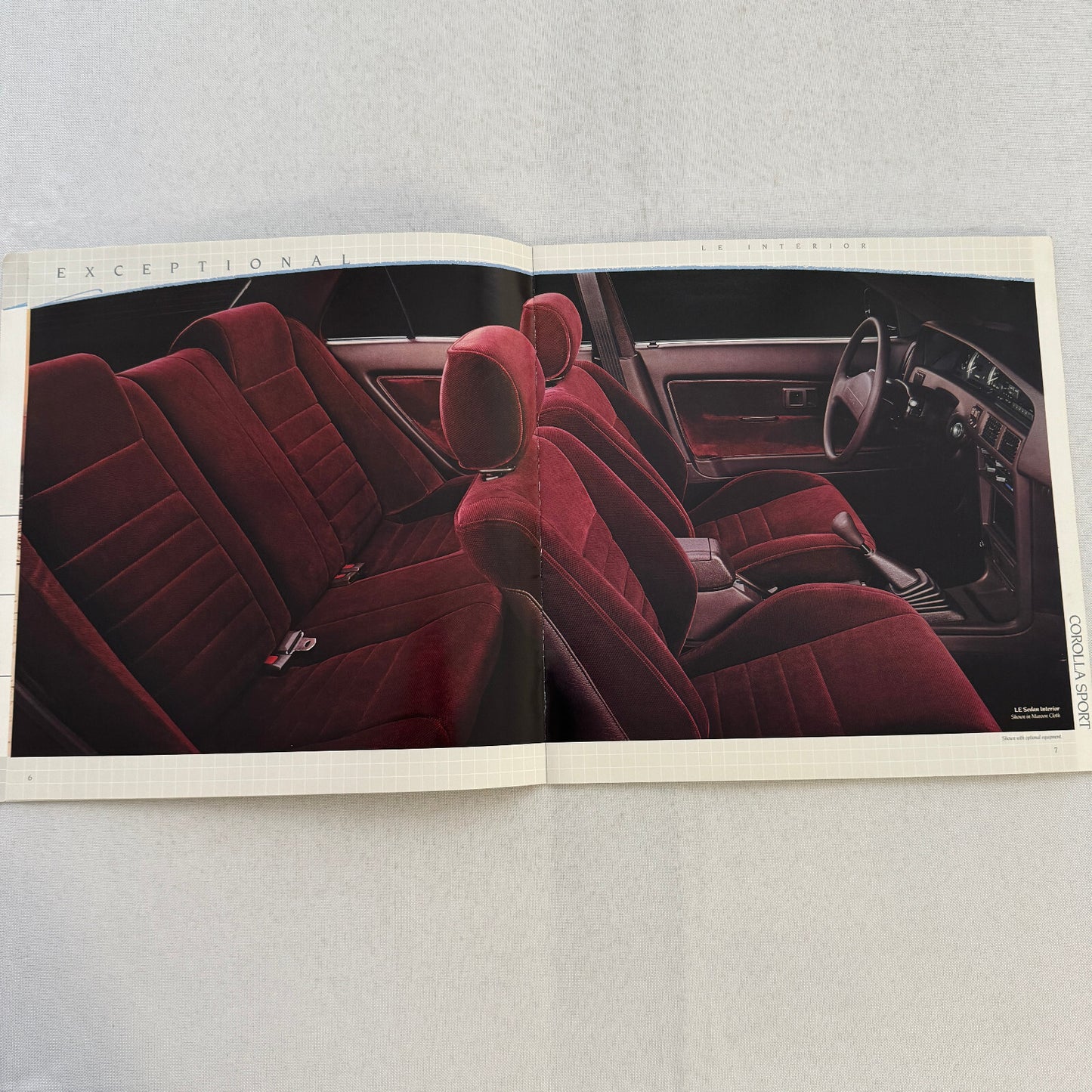 1988 Toyota Corolla Car Sales Brochure Catalog Sport Wagon Sedan GT-S SR5