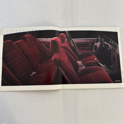 1988 Toyota Corolla Car Sales Brochure Catalog Sport Wagon Sedan GT-S SR5