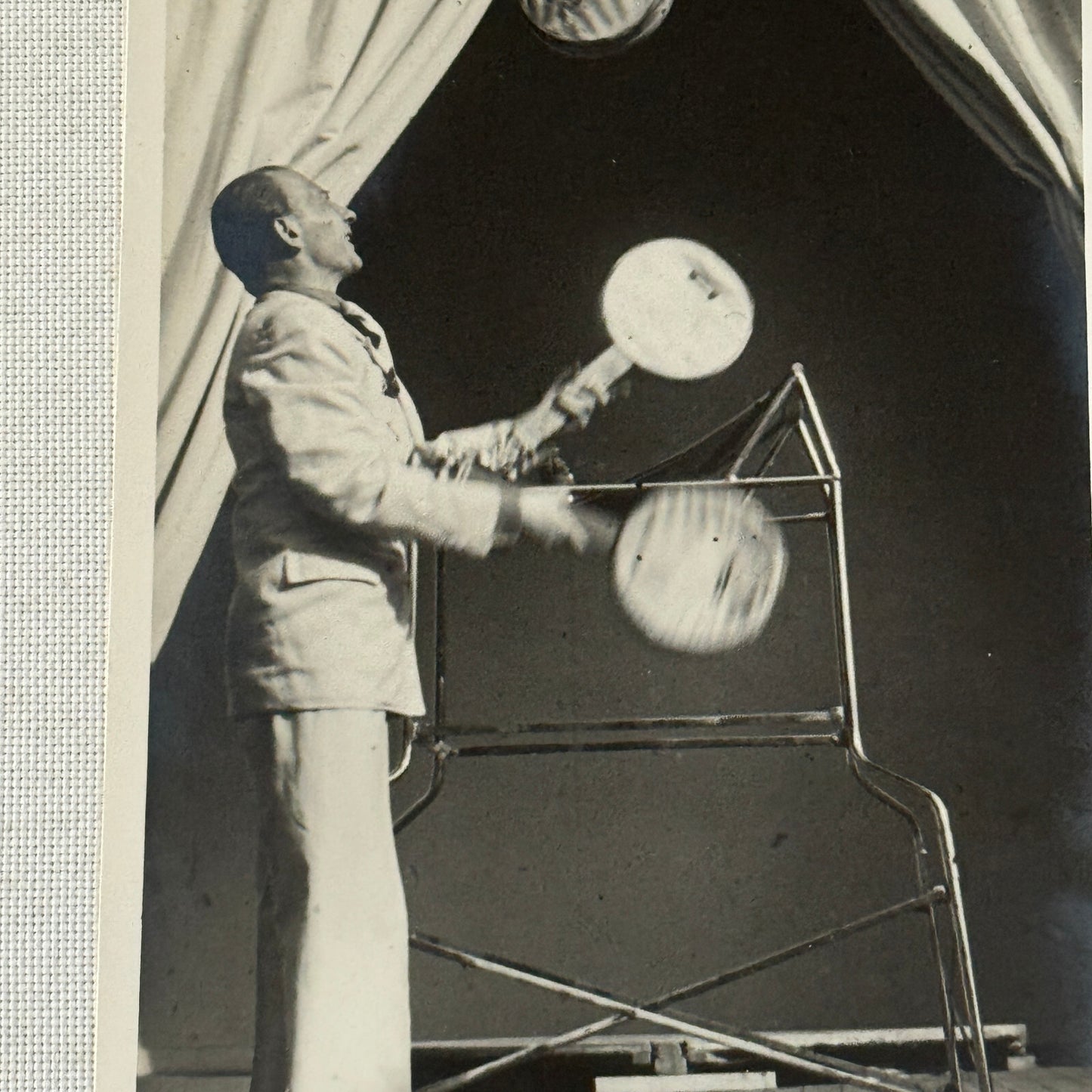 Vintage Circus Juggling Act Photo Photograph Postcard RPPC