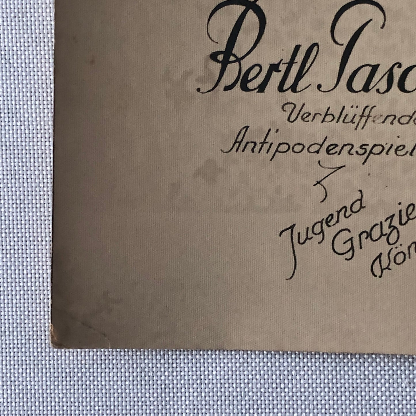 Circus Performer Acrobat Photo Photograph Vintage Bertl Pascal