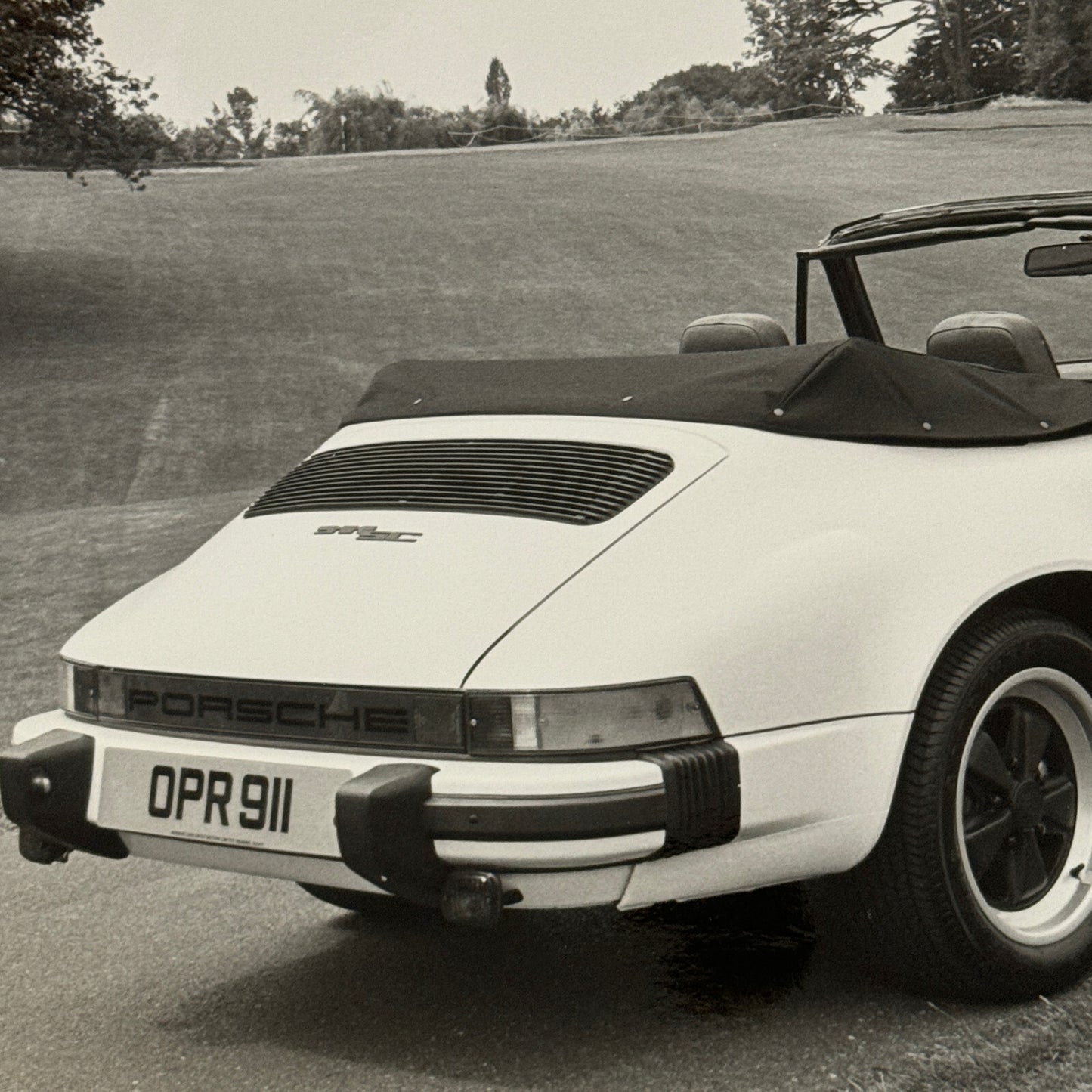 Porsche 911 SC Cabriolet Convertible Car Factory Press Photo Photograph