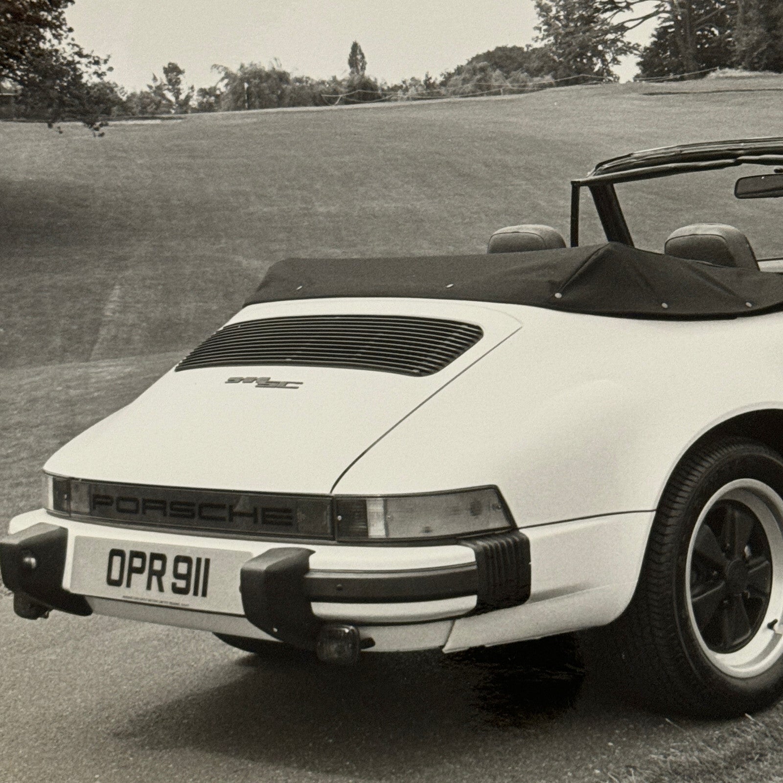 Porsche 911 SC Cabriolet Convertible Car Factory Press Photo Photograph