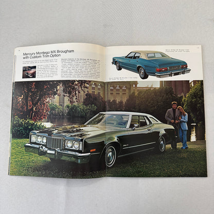 1974 Mercury Car Sales Brochure Catalog Marquis Montego Cougar Comet Monterey