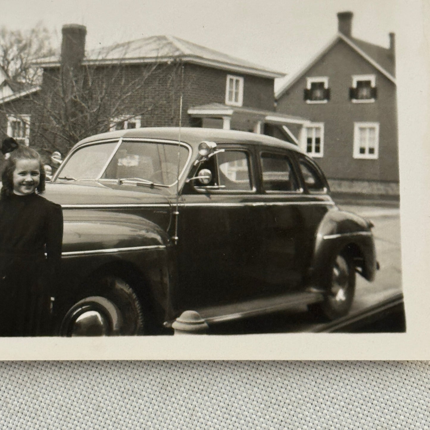 Vintage Car Automobile Snapshot Photo Photograph with Children DS24 Lot 2x