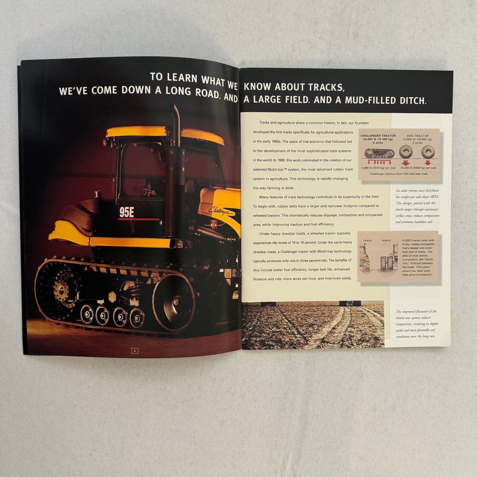 Caterpillar Challenger Tractor Construction Equipment Brochure Catalog 95E 85E +