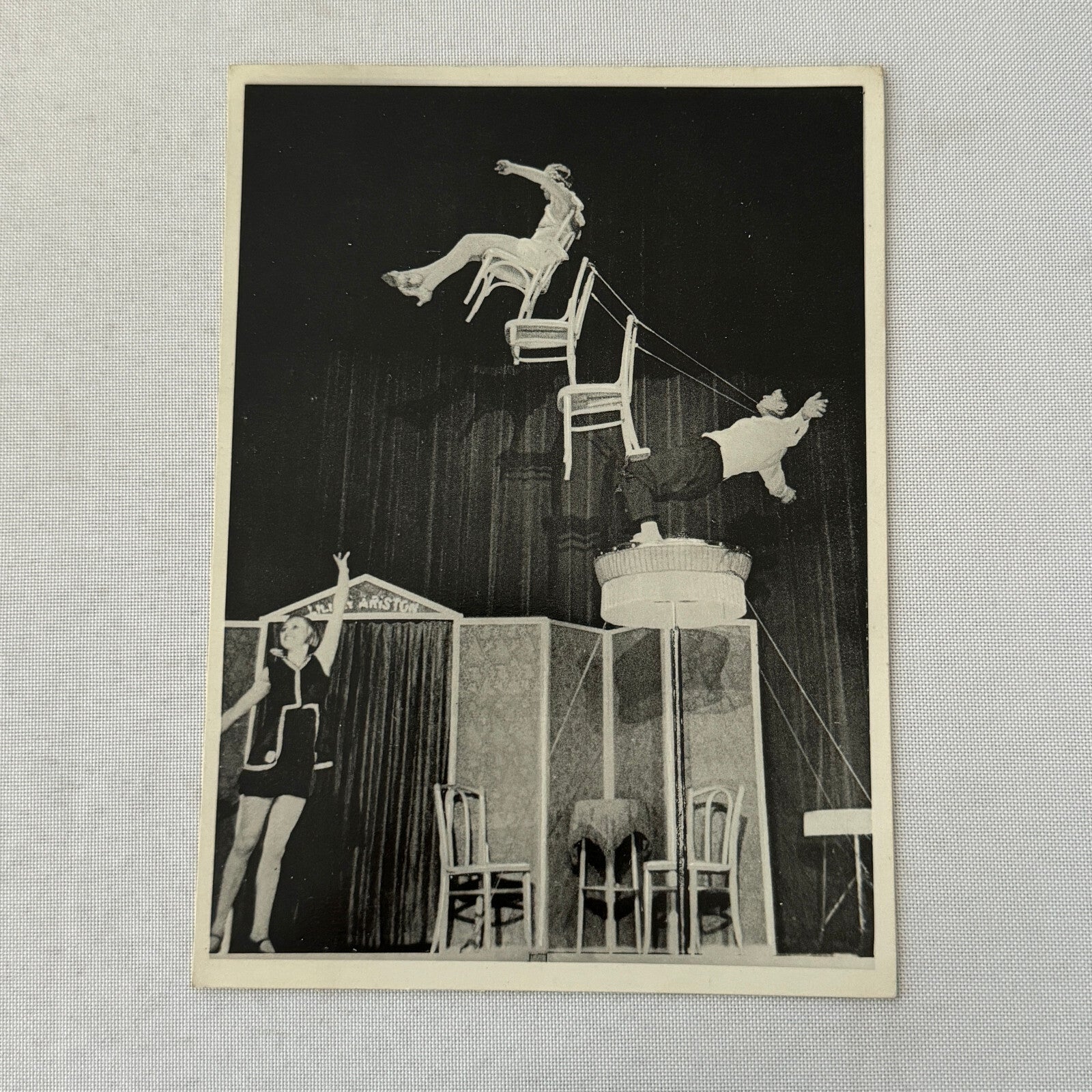 Vintage Circus Acrobat Balancing Act Postcard Lilian Ariston Company Berlin