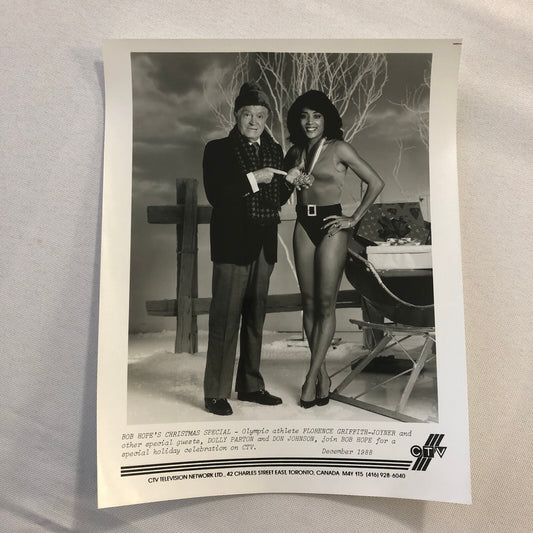 Bob Hope Christmas Special Olympic Athelete Florence Griffith Joyner 1988 Photo