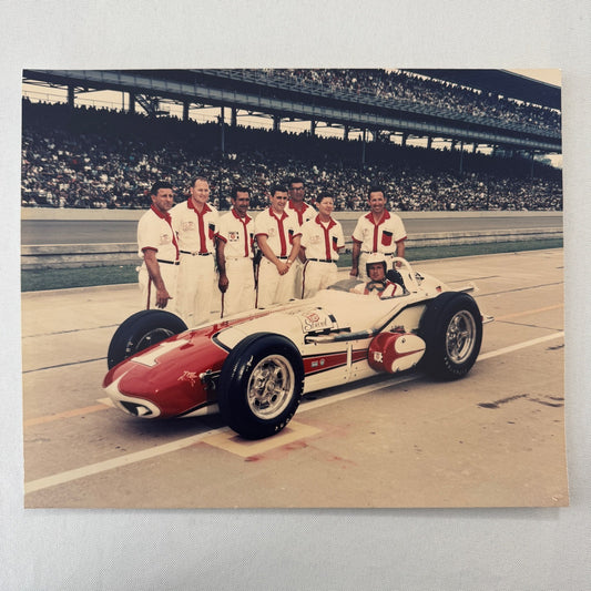 Vintage Indy Racing Photo AJ Foyt 1962 Car Motorsport Modern Print