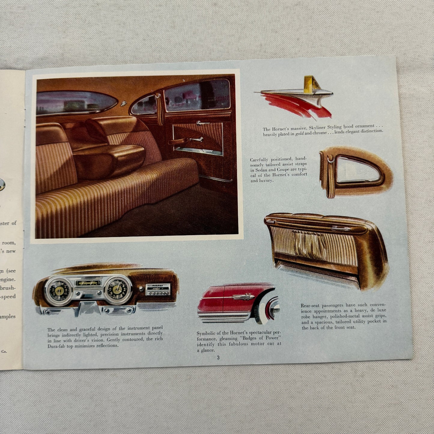 Hudson Hornet Car Sales Brochure Catalog Advertising Convertible Brougham Coupe
